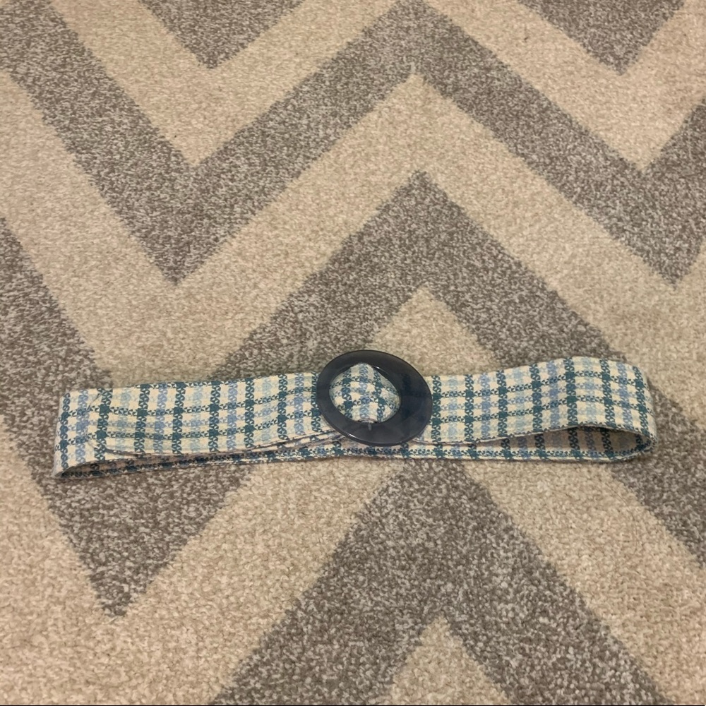 Blue Plaid Belt